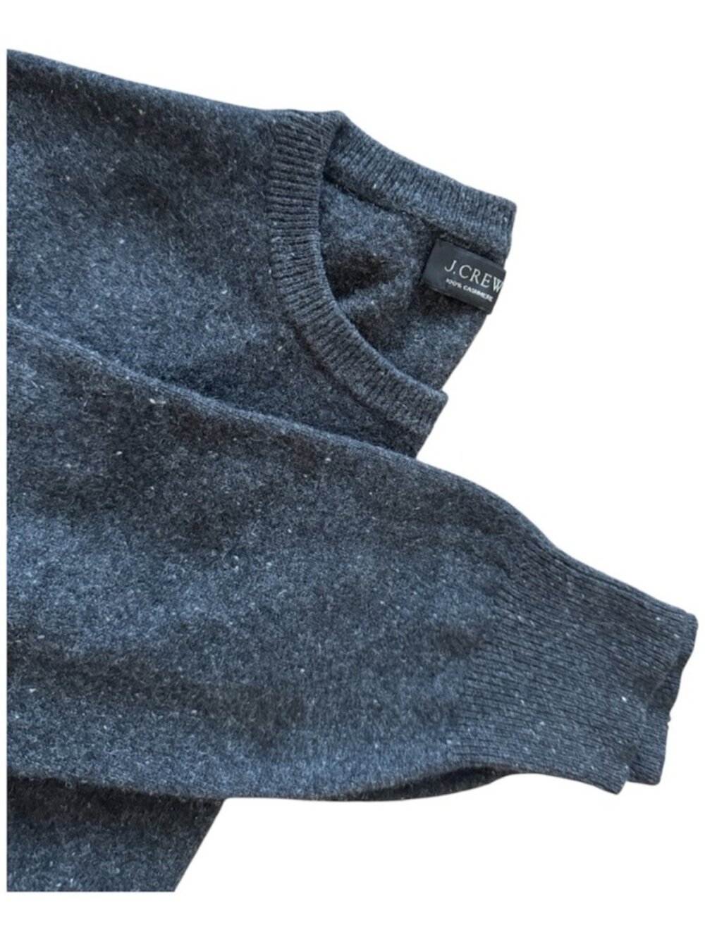 J.Crew 100% Cashmere Crewneck Sweater Charcoal Gray Men's M